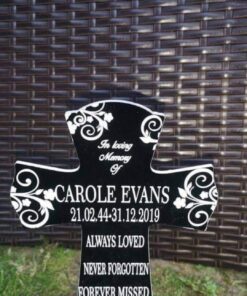 Cross grave marker
